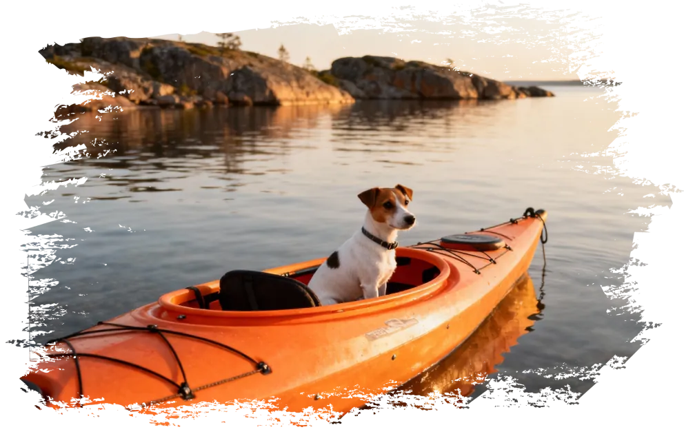 Лодка с жилетами